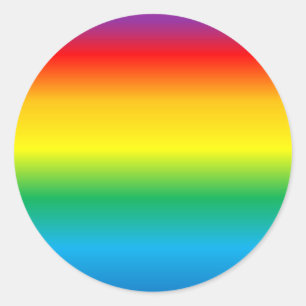 rainbow background colourful classic round sticker