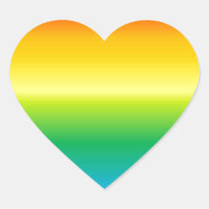 rainbow background colourful heart sticker