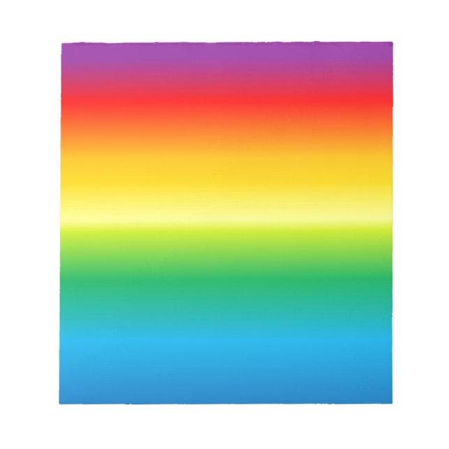 rainbow background colourful notepad (Front)