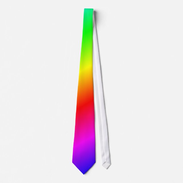 Rainbow Background Tie (Front)