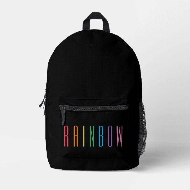RAINBOW Backpack / Black (Front)