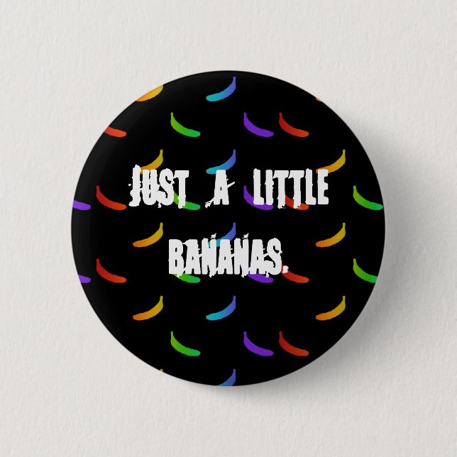 Rainbow Banana 6 Cm Round Badge (Front)