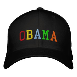 Rainbow Barack Obama Embroidered Hat