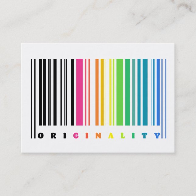 Rainbow Barcode Business Cards (Front)