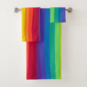 Rainbow Bath Towel Set