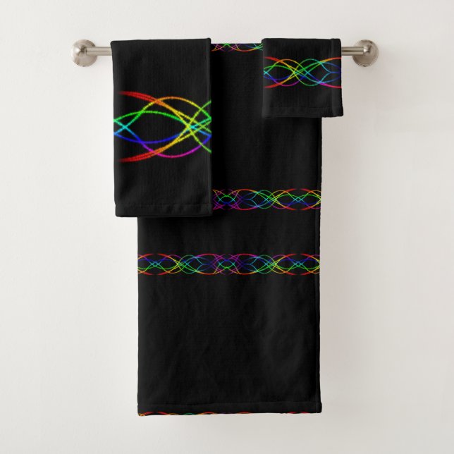 Rainbow Bath Towel Set (Insitu)
