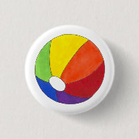 Rainbow Beach Ball Beachball Ocean Vacation Summer