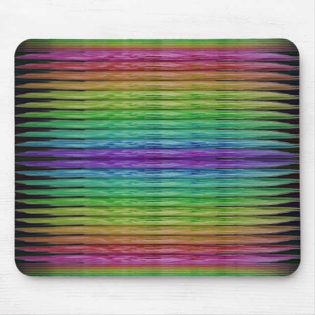 Rainbow Beams Mouse Pad (Front)