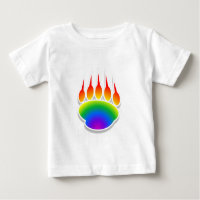 Rainbow Bear Paw Print