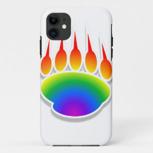 Rainbow Bear Paw Print Case-Mate iPhone Case