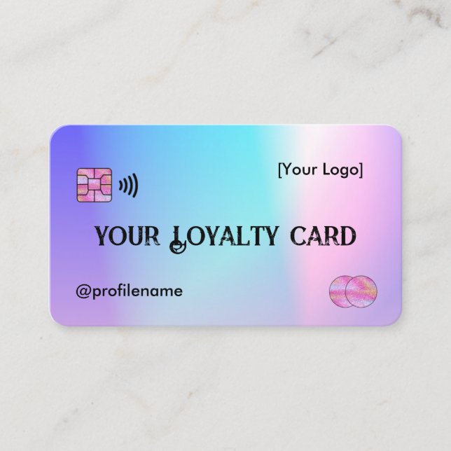 Rainbow Beauty Salon Loyalty Cards (Front)