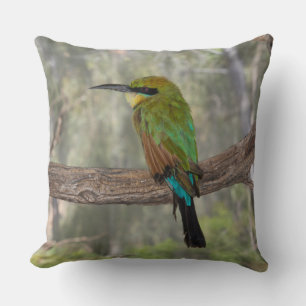 Rainbow bee-eater bird, Australia Cushion