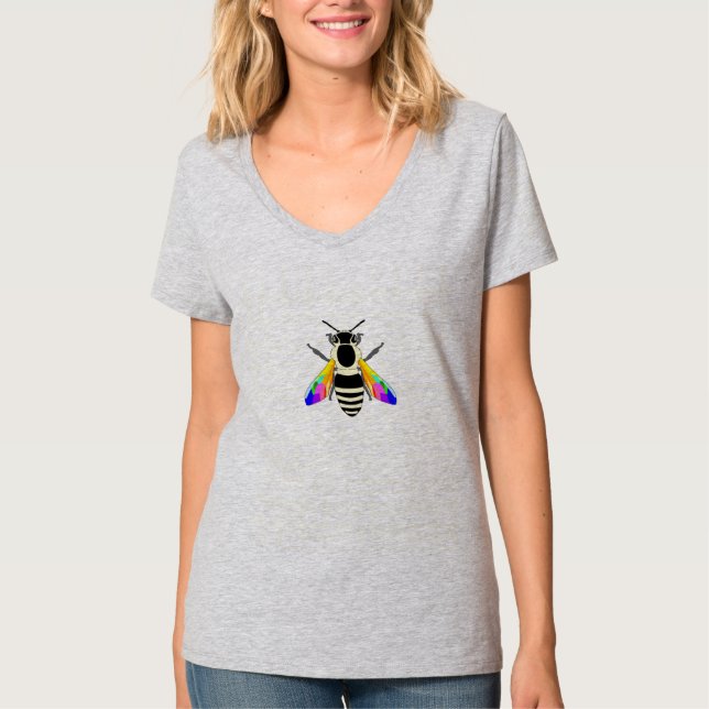 Rainbow Bee Lined T-Shirt (Front)