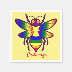Rainbow Bee Thunder_Cove  Napkin