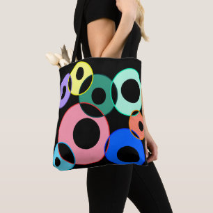 Rainbow Billiard Balls design Tote Bag
