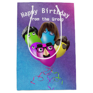 Rainbow Birthday Balloons From Group  Medium Gift Bag