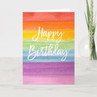 Rainbow birthday card