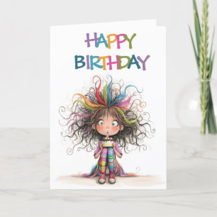 Rainbow Birthday Delight Holiday Card