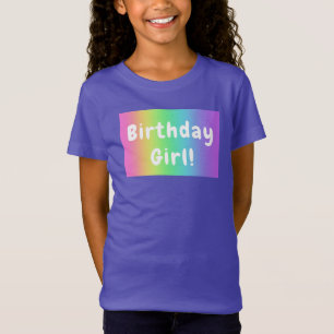 Rainbow Birthday Girl T-Shirt