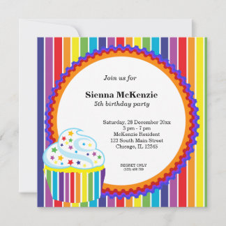 Rainbow Birthday Invitation