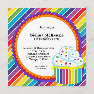 Rainbow Birthday Invitation