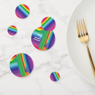 Rainbow Birthday Party Confetti