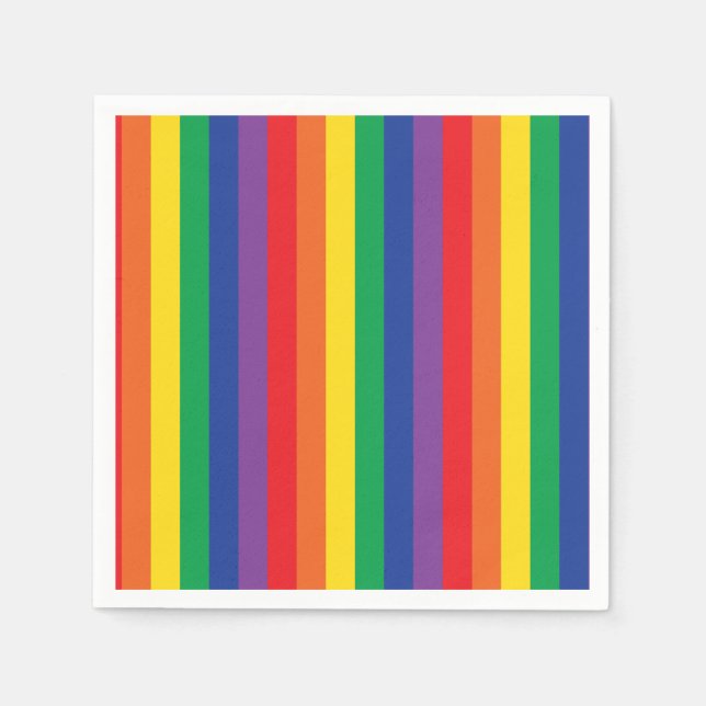 Rainbow Birthday Party Napkin (Front)