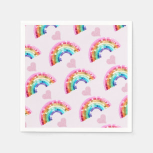  Rainbow Birthday Party Napkin