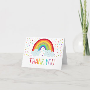 Rainbow Birthday Thank You Card