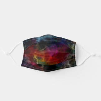 Rainbow black colorful tie dye watercolor facemask cloth face mask