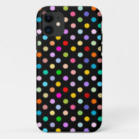 Rainbow & Black Polka Dot pattern
