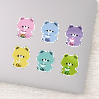 Rainbow Boba Bear