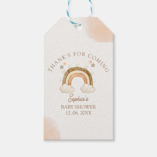 Rainbow Boho Baby Shower Gift Tags