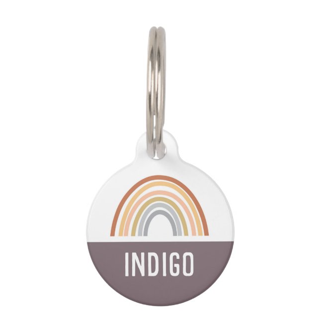 Rainbow Boho  Pet Tag (Front)