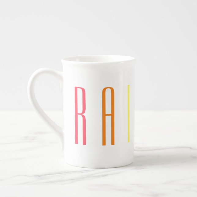 RAINBOW Bone China Mug (Left)