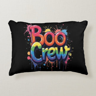 Rainbow BOO CREW Decorative Cushion