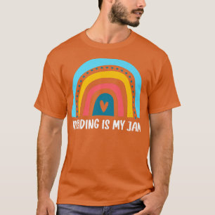 Rainbow Bookworm Book Lover Teacher Reader Reading T-Shirt