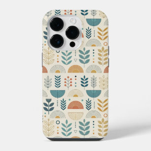 Rainbow Botanical Minimalist iPhone 14 Pro Case