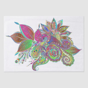 rainbow bouquet tissue paper