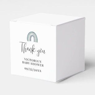 Rainbow Boy Baby Shower Favour Box