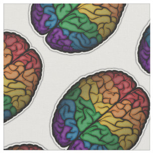 Rainbow Brain Fabric