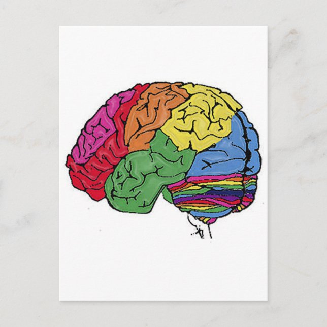 Rainbow Brain Postcard (Front)