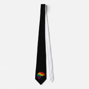 Rainbow Brain Tie