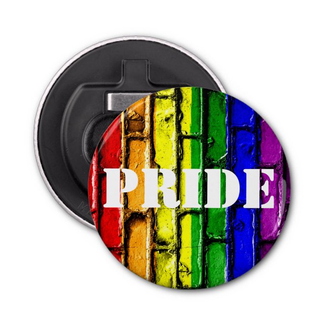 Rainbow Brick PRIDE Bottle Opener (Front)