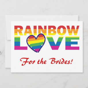 Rainbow Bridal Shower/ For the Brides! Invitation