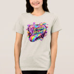 Rainbow Bride Tribe Sparkle Heart Bachelorette Par Tri-Blend Shirt<br><div class="desc">Rainbow Bride Tribe Sparkle Heart Bachelorette Party Graphic Product Description Celebrate your wedding squad with this vibrant and playful "Bride Tribe" design. Perfect for bridesmaids at a bachelorette party or bridal shower, this graphic features a glowing rainbow heart surrounded by sweet icons like lollipops, diamonds, and shooting stars. Set against...</div>