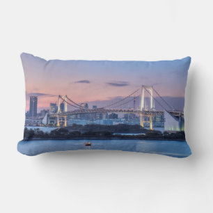 Rainbow Bridge at twilight Lumbar Cushion