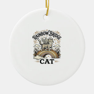 Rainbow Bridge Cat Cat Memorial Rainbow Bridge Vin Ceramic Tree Decoration