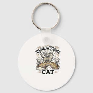 Rainbow Bridge Cat Cat Memorial Rainbow Bridge Vin Key Ring