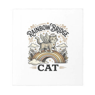 Rainbow Bridge Cat Cat Memorial Rainbow Bridge Vin Notepad